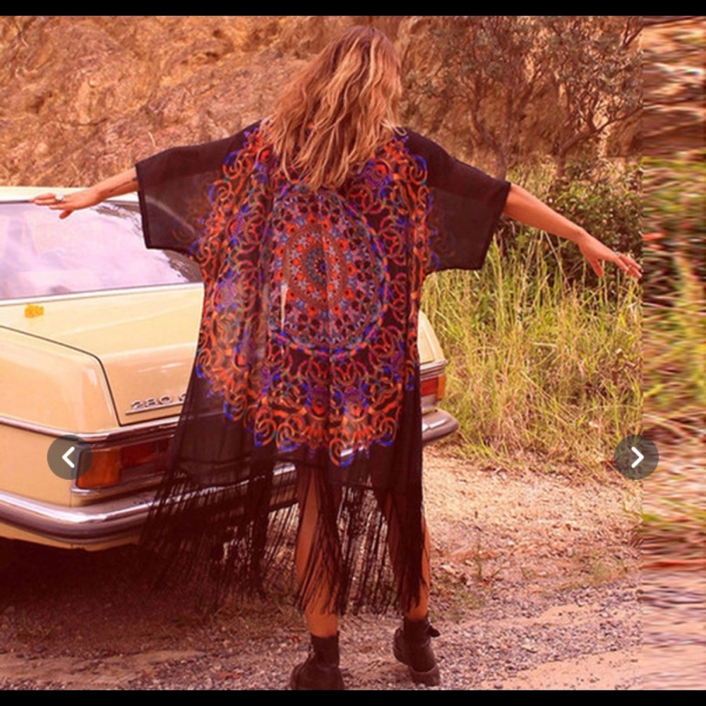 Sheer & Light colorful kimono